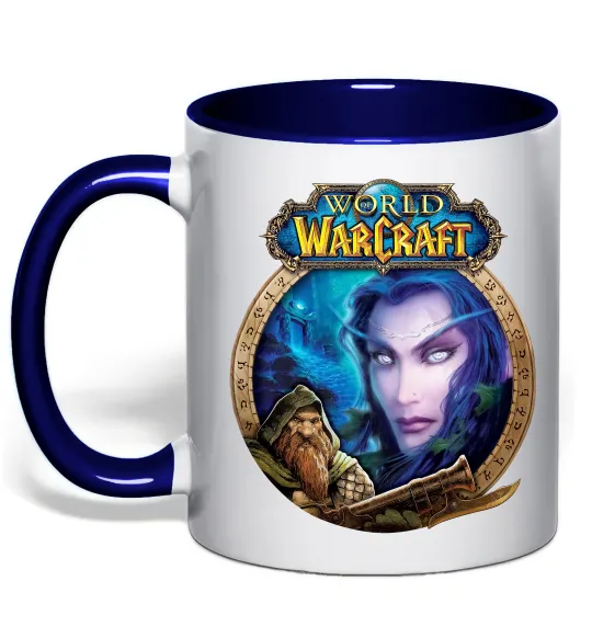 Чашка с цветной ручкой World of WarCraft WoW Глубокий темно-синий фото