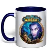 Чашка с цветной ручкой World of WarCraft WoW Глубокий темно-синий фото