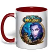 Чашка с цветной ручкой World of WarCraft WoW Красный фото
