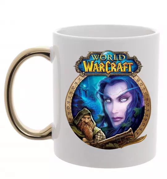 Чашка с цветной ручкой World of WarCraft WoW Золото фото
