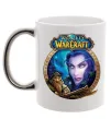 Чашка с цветной ручкой World of WarCraft WoW Серебро фото