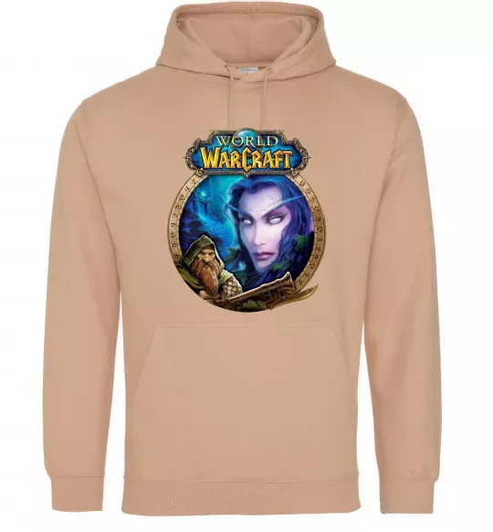 Мужская толстовка (худи) World of WarCraft WoW Песочный фото