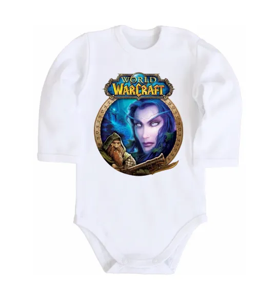Детский боди World of WarCraft WoW Белый фото
