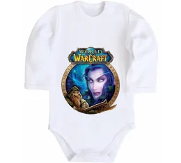 Дитячий бодік Warcraft symbols Білий фото