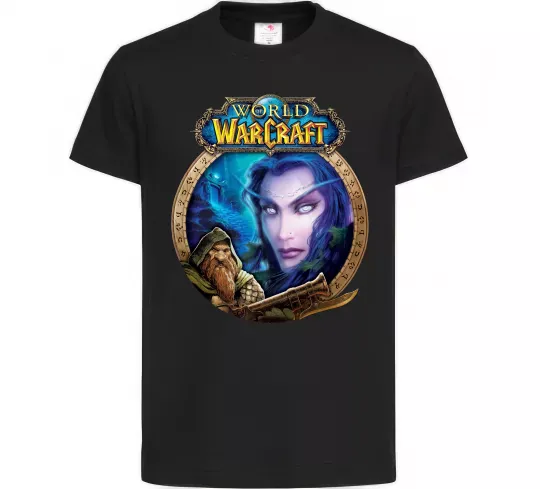 Детская футболка World of WarCraft WoW Черный фото