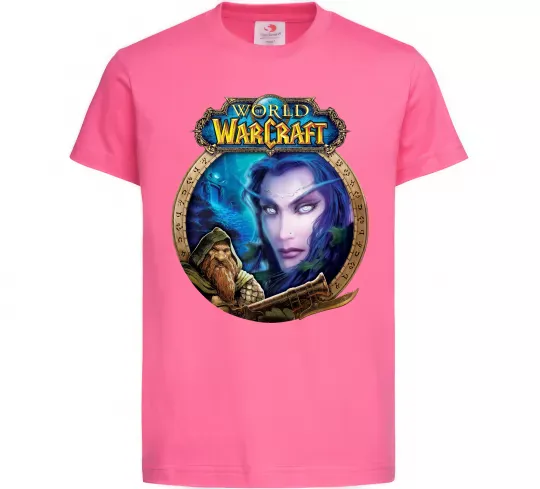 Детская футболка World of WarCraft WoW Ярко-розовый фото