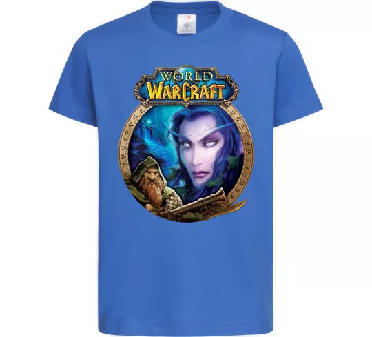 Детская футболка World of WarCraft WoW Ярко-синий фото