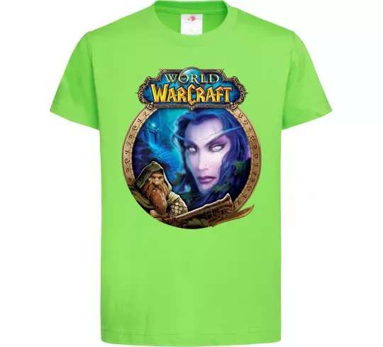 Детская футболка World of WarCraft WoW Лаймовый фото