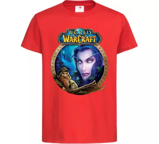 Детская футболка World of WarCraft WoW Красный фото