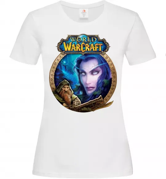 Женская футболка World of WarCraft WoW Белый фото