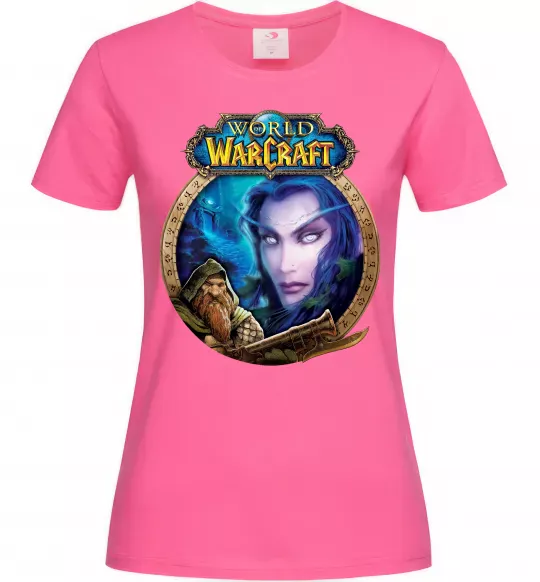 Женская футболка World of WarCraft WoW Ярко-розовый фото