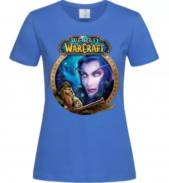 Женская футболка World of WarCraft WoW Ярко-синий фото