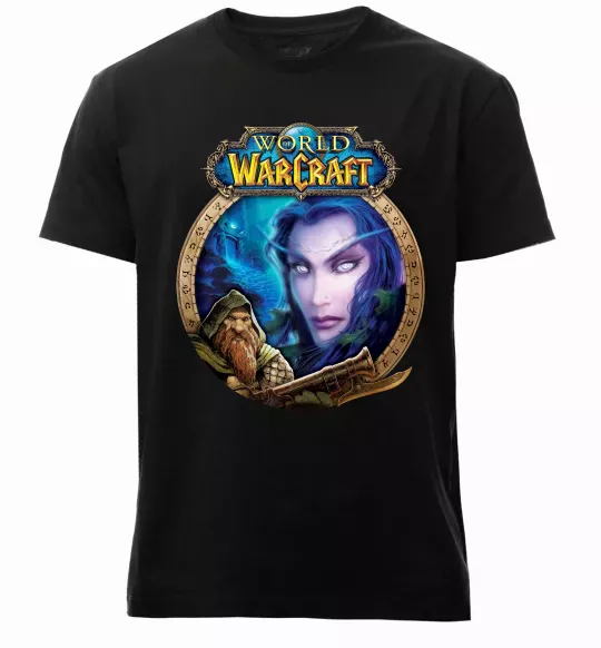 Чоловіча преміум футболка World of WarCraft WoW Чорний фото