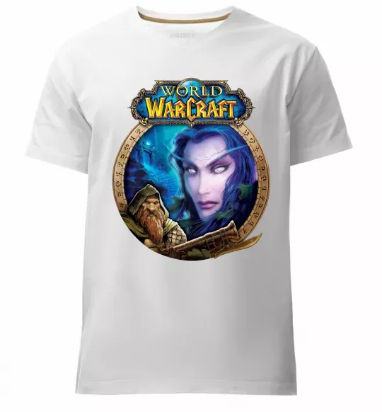 Чоловіча преміум футболка World of WarCraft WoW Білий фото
