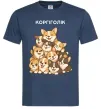 Мужская футболка Коргіголік Темно-синий фото
