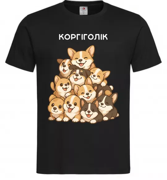 Мужская футболка Коргіголік Черный фото