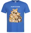 Мужская футболка Коргіголік Ярко-синий фото