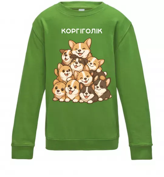 Детский Свитшот Коргіголік Лаймовый фото