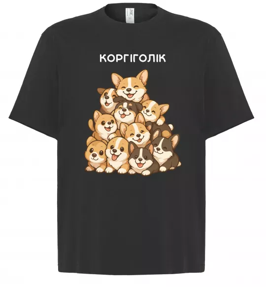 Футболка Оверсайз Коргіголік Чорний фото