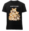 Чоловіча преміум футболка Коргіголік Чорний фото