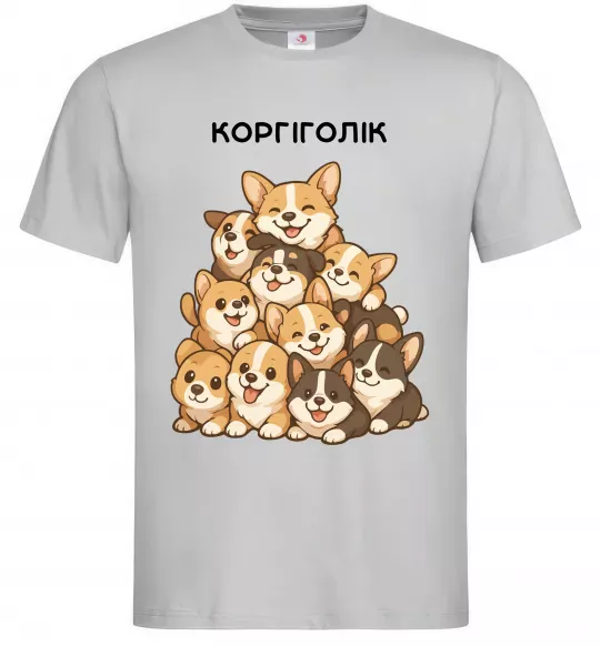 Мужская футболка Коргіголік Серый фото
