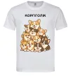 Мужская футболка Коргіголік Белый фото