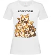 Жіноча футболка Коргіголік Білий фото