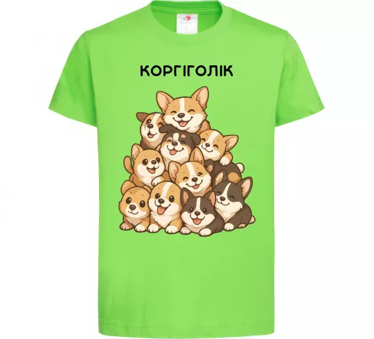 Детская футболка Коргіголік Лаймовый фото