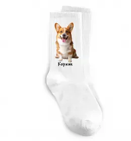 Носки Коржик Белый фото