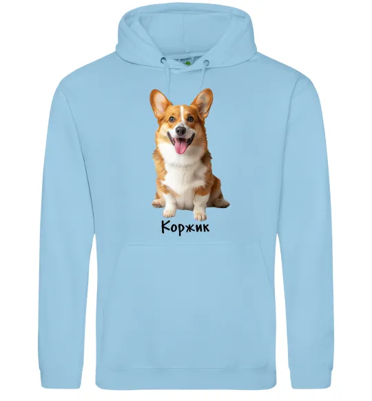 Чоловіча толстовка (худі) Коржик Блакитний фото