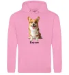 Женская толстовка (худи) Коржик Розовый фото