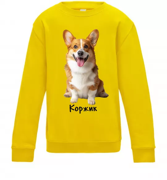 Дитячий світшот Коржик Сонячно жовтий фото