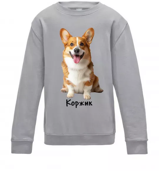 Дитячий світшот Коржик Сірий меланж фото