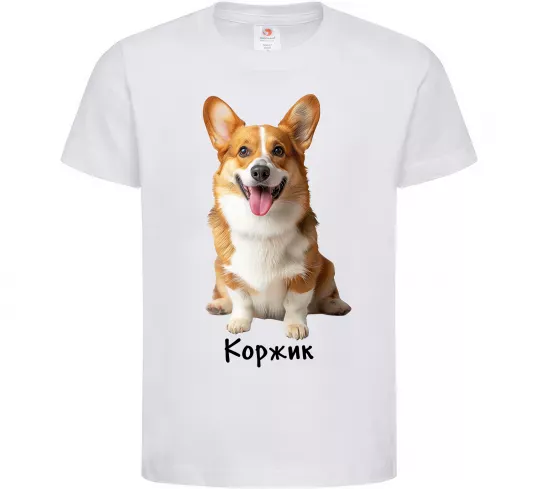 Дитяча футболка Коржик Білий фото
