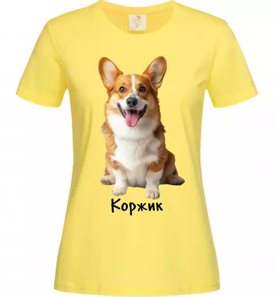 Женская футболка Коржик Лимонный фото