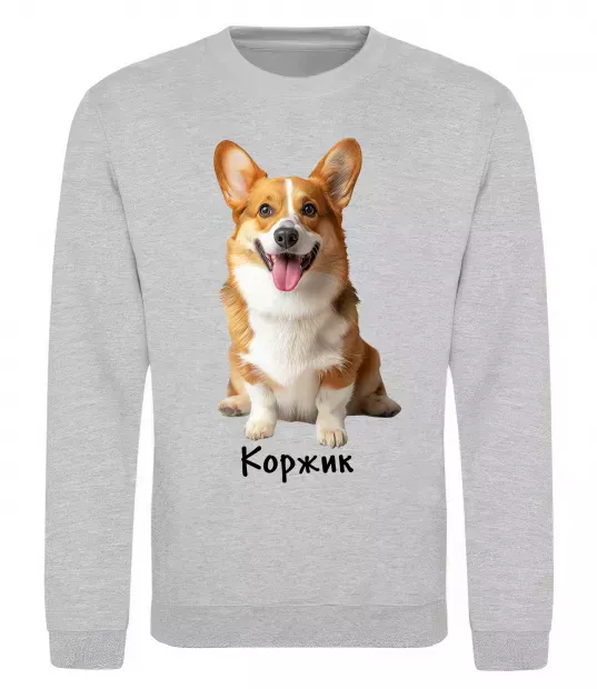 Світшот Коржик Сірий меланж фото