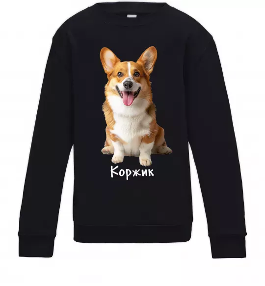 Дитячий світшот Коржик Чорний фото