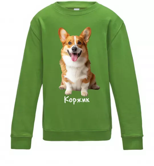 Дитячий світшот Коржик Лаймовий фото