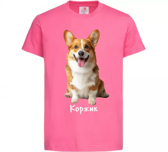 Дитяча футболка Коржик Яскраво-рожевий фото
