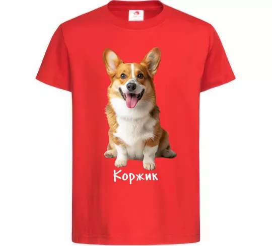 Дитяча футболка Коржик Червоний фото