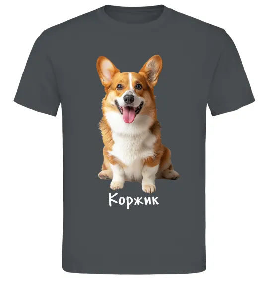Мужская футболка Коржик Графит фото