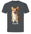 Мужская футболка Коржик Графит фото