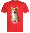 Мужская футболка Коржик Красный фото