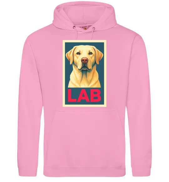 Женская толстовка (худи) LAB лабрадор Розовый фото