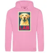 Женская толстовка (худи) LAB лабрадор Розовый фото