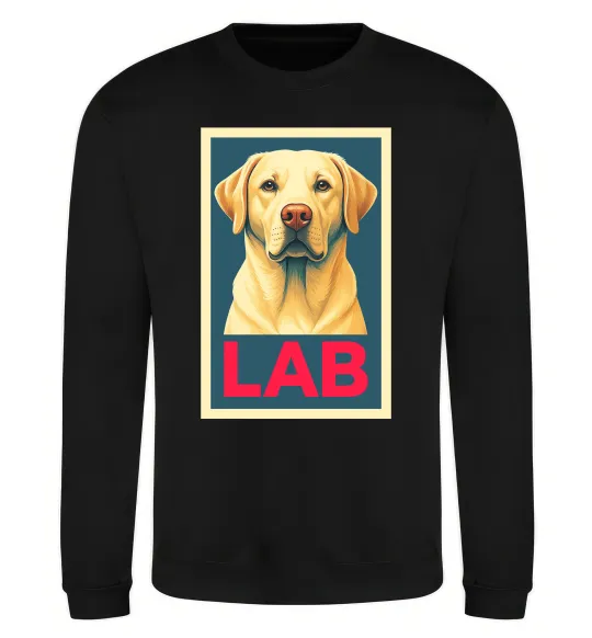 Світшот LAB лабрадор Чорний фото