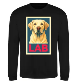 Світшот LAB лабрадор Чорний фото