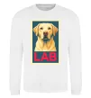 Світшот LAB лабрадор Білий фото