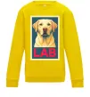 Детский Свитшот LAB лабрадор Солнечно желтый фото