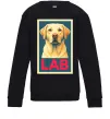Детский Свитшот LAB лабрадор Черный фото